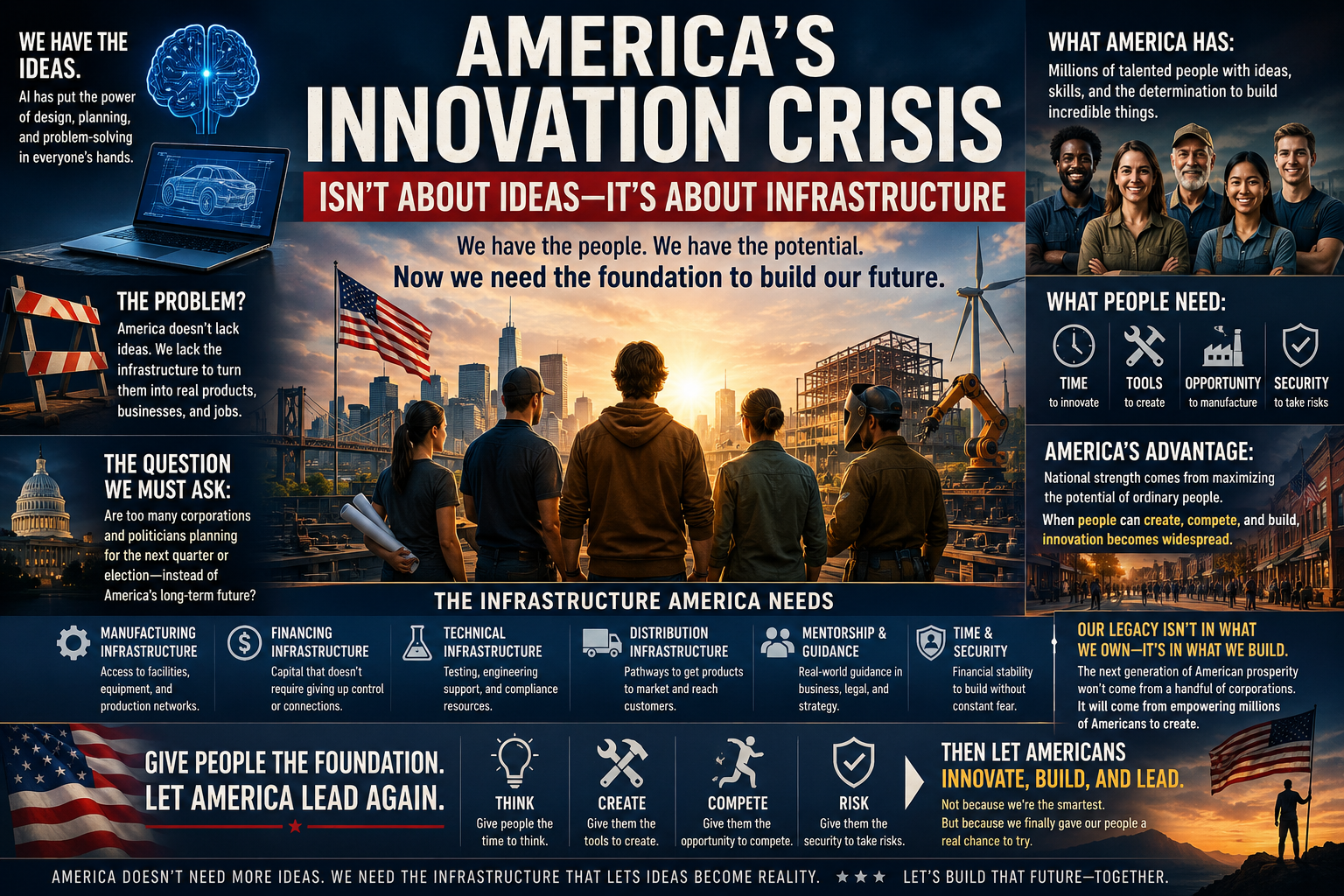 America's Innovation Crisis Isn't About Ideas—It's About Infrastructure — Vincent Cordova 2028