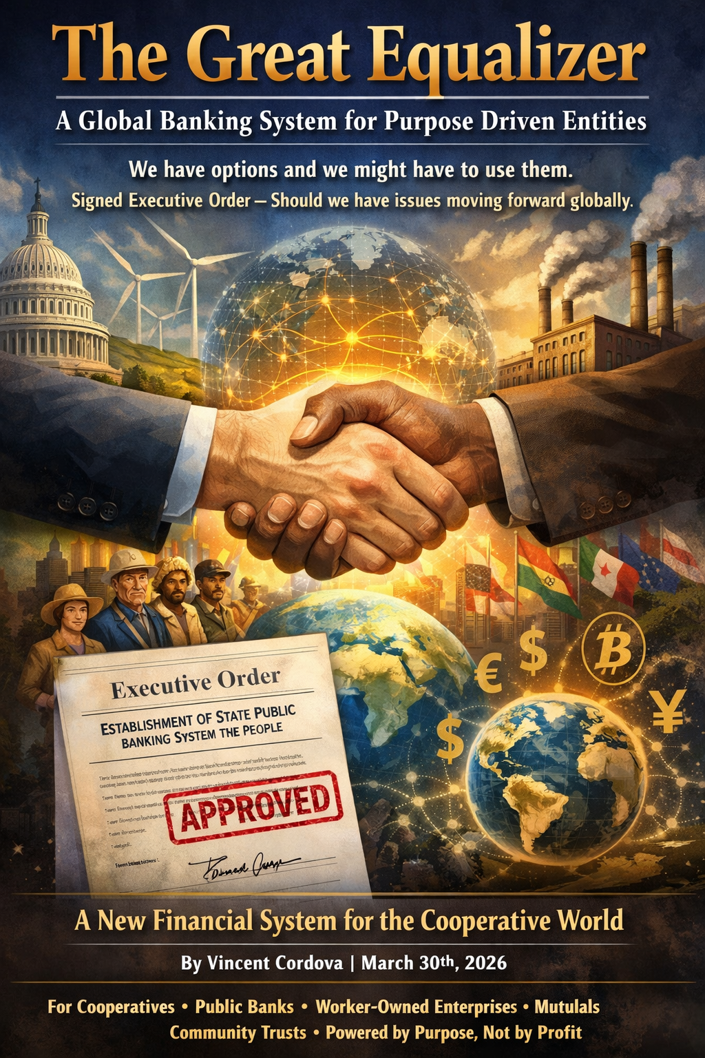 Global banking network for purpose driven entities