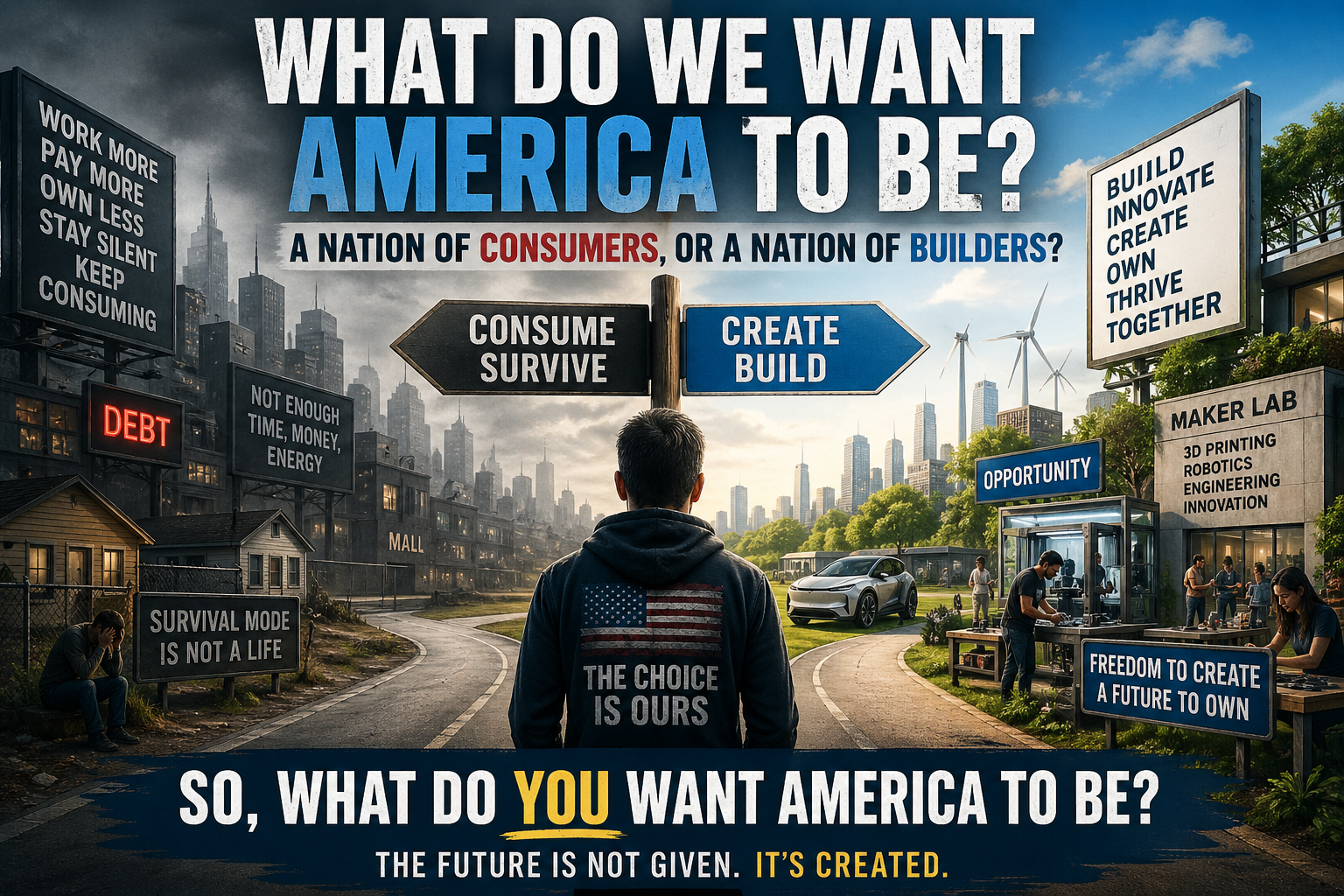 What Do We Want America to Be? illustration